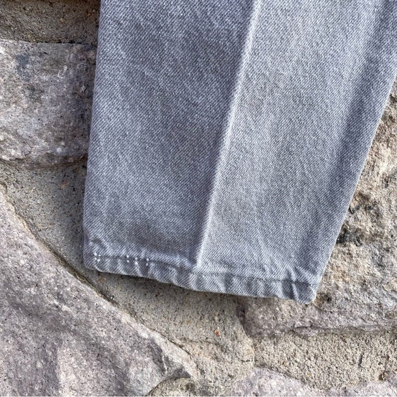 Wrangler | Vintage 80s 90s High Rise Light Gray Straight Tapered Jeans - Picture 7 of 9